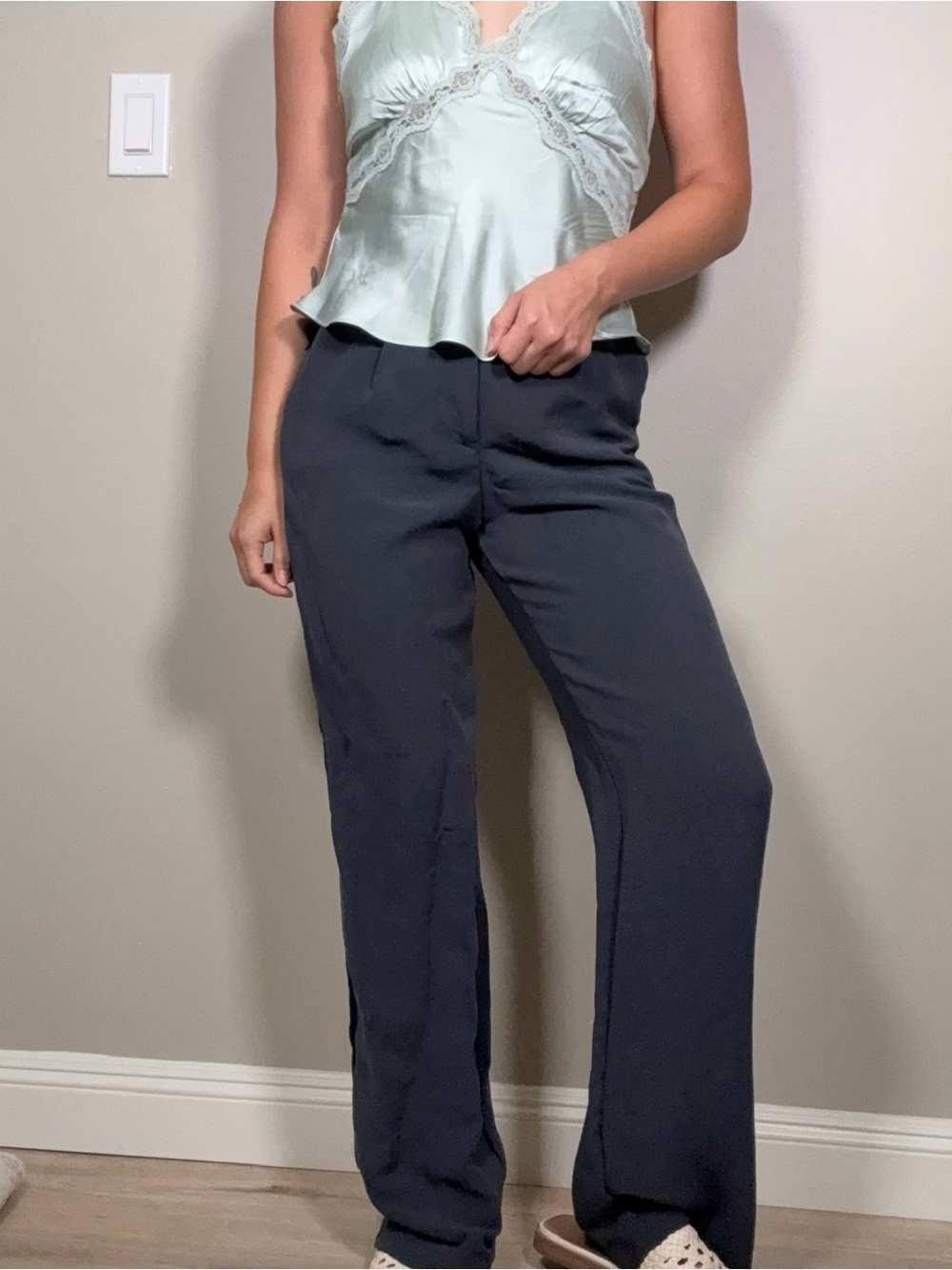 Zara NWOT Grey Trousers